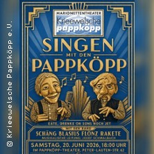 Singen mit den Pappk&ouml;pp | Sch&auml;ng Blasius Fl&ouml;nz Rakete und die Pappk&ouml;pp