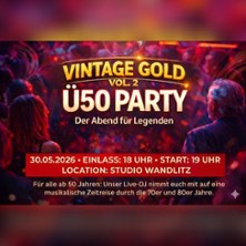 Vintage Gold &Uuml;50 Party | Studio Wandlitz