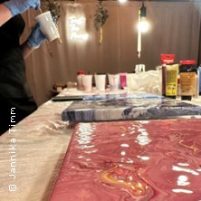 Acryl Pouring, Farbfluss mit Acrylfarben