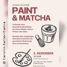 Paint & Matcha - Event Augsburg Dezember - Advent Workshop