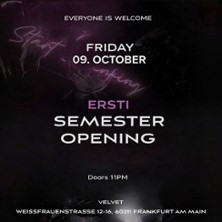 Ersti Semester Opening Party | Velvet Club