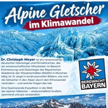 Alpine Gletscher im Klimawandel
