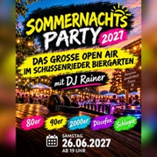 Sommernachtsparty 2027 - Das gro&szlig;e Open Air im Schussenrieder Biergarten