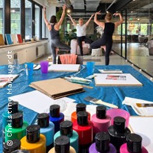 Flow & Farbe&ndash;Yoga trifft Kunst