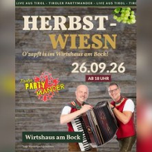 Herbstwiesn 2026 - O&acute;zapft is im Bock