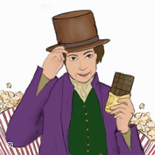Leinwandmen&uuml;: Wonka