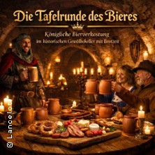 Die Tafelrunde des Bieres oder Weines - Bierverkostung oder Weinverkostung