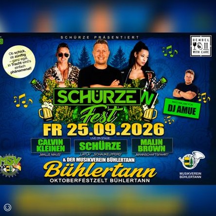 Sch&uuml;rzenfest - Sch&uuml;rze, Calvin Kleinen, Malin Brown, DJ Amue