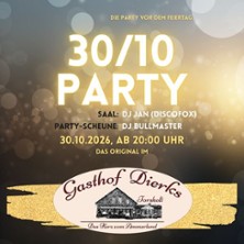 Party in Saal und Scheune |  im Gasthof Dierks Torsholt, mit 2 DJ&acute;s