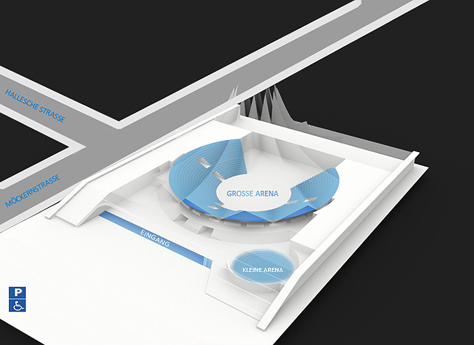 Tempodrom - Aufbauskizze