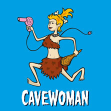 Cavewoman in Pforzheim